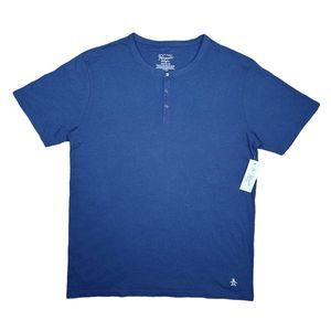 An Original Penguin by Munsingwear Short Sleeve Navy Blue Henley Tee